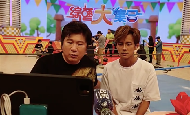 胡瓜今回到节目，受访回应女儿的事情。（图／FB@综艺大集合）