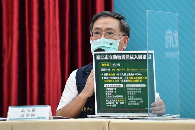 北市副市长蔡炳坤。（北市府提供／张颖齐台北传真）