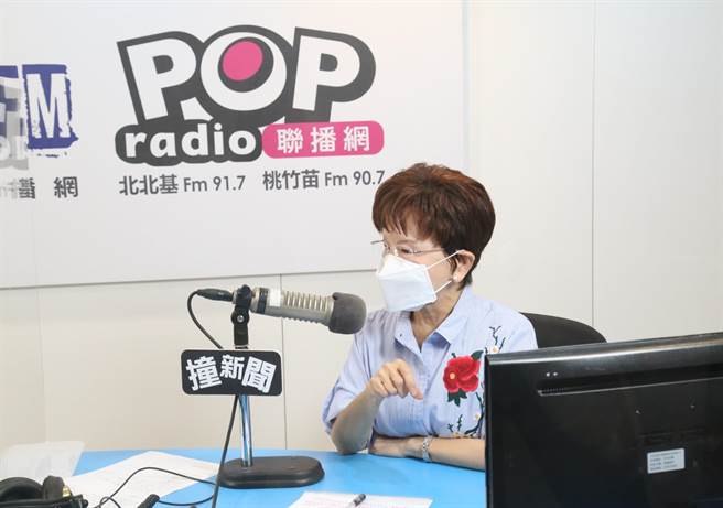国民党前主席洪秀柱上午接受《POP撞新闻》广播专访。（POP提供）