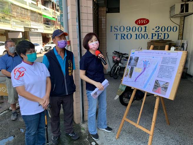 太平区富宜路与中山路3段上游区域，因地处低漥，每逢豪大雨侧沟宣泄不及，将获得改善。（张妍溱翻摄）