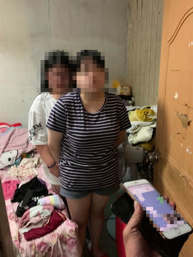 警方在女網友新北瑞芳外公住處尋獲失聯3天的少女。（大甲分局提供／王文吉台中傳真）