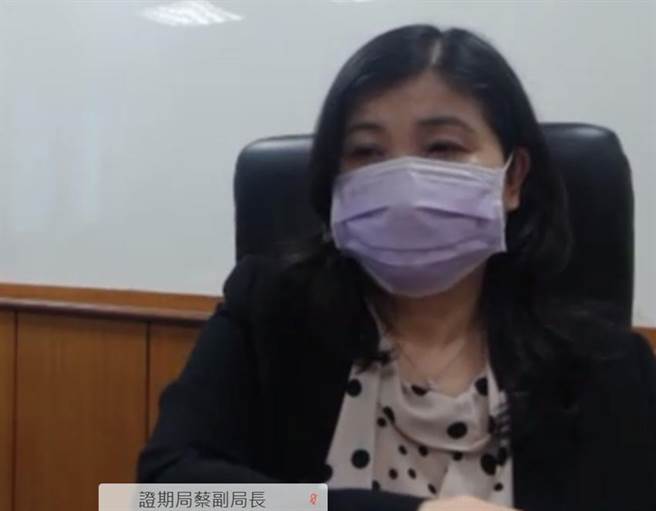 （證期局副局長蔡麗玲。圖／視訊截圖）