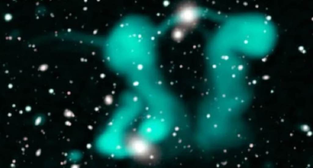 天文學家發現類似鬼魂的東西在黑洞附近漂浮。（圖／Jayanne English/EMU/Dark Energy Survey）
