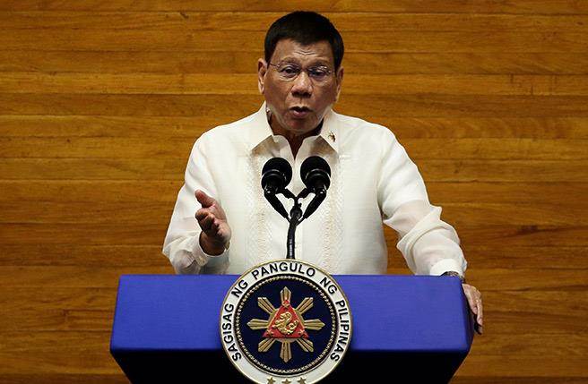 菲律宾总统杜特蒂。(路透社)