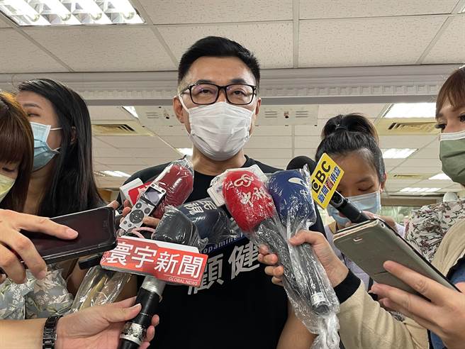 國民黨主席江啟臣今（28日）炮轟，整個執政黨、蔡政府的官員真是無恥到極點、不要臉。（葉書宏攝）