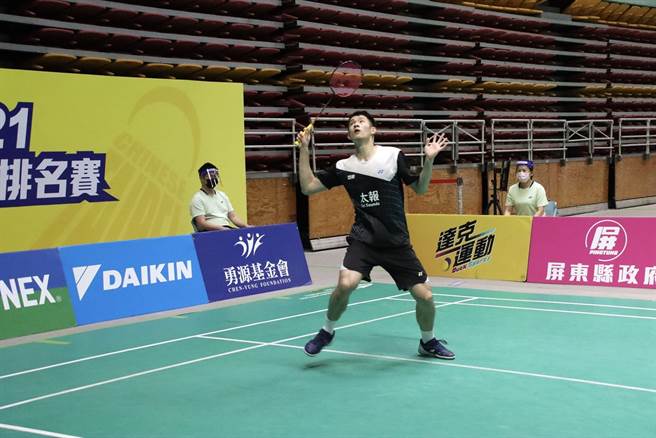亚柏国体大戚又仁在2021年第二次全国羽球排名赛男单封王。(中华羽协提供)