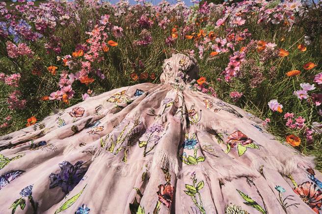 迪奥Miss Dior香氛电视广告幕后花絮照。（迪奥提供）