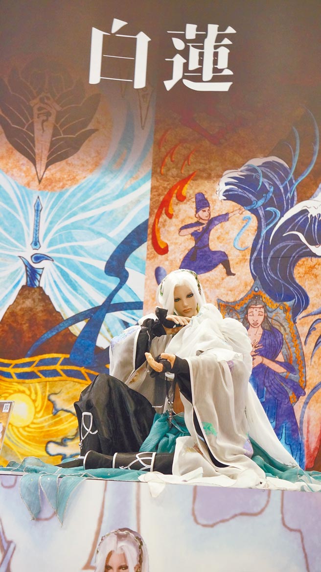 《東離劍遊紀》白蓮是本展最大亮點之一。（霹靂國際多媒體提供）
