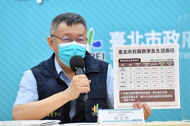 台北市長柯文哲。（台北市政府提供／張立勳台北傳真）