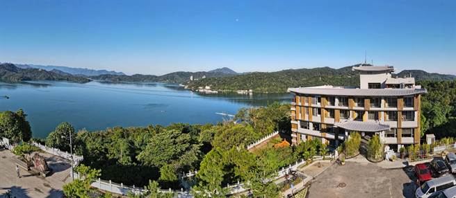 日月潭文武庙所属的景圣楼，变身文创旅店。（承亿文旅提供／廖志晃南投传真）