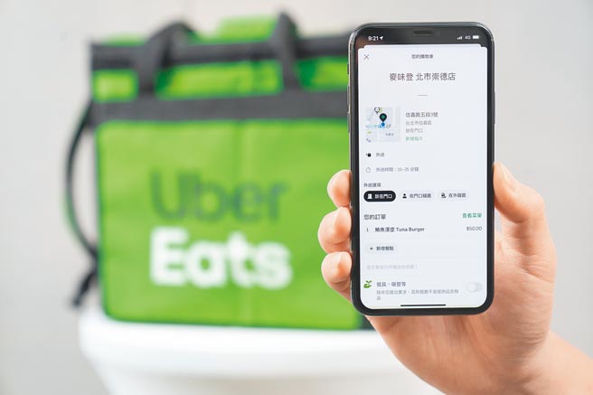 Uber Eats「随点即送」的服务，透过科技，预估每天不同时间的消费者需求。图／Uber Eats