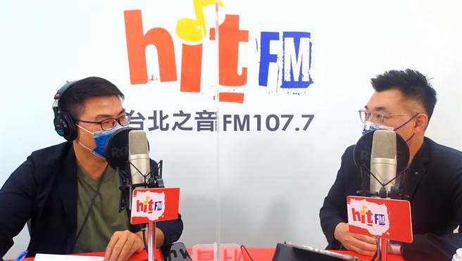 江啟臣今上節目談國民黨主席選舉。（圖／摘自hitfm 嗆新聞YouTube）