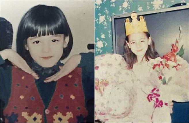 迪丽热巴从小就美如洋娃娃。（图／取材自凤凰网娱乐微博）