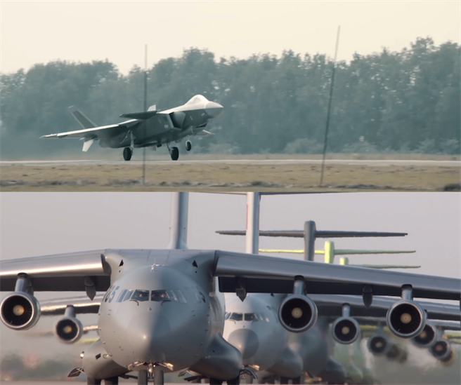 中共運-8反潛機、轟-6機、殲-16機、蘇愷-30機等共19架次軍機5日出現我西南空域，架次、機種之多，也引起美方注意。（圖為解放軍資料照片／中國軍網)