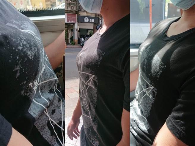 1名胸部D罩杯的女网友日前因打赌赢了，要求男友穿上她的胸罩外出一整天，事后PO出男友的「巨乳照」，笑说一路上确实吸引不少路人侧目。（翻摄自Dcard）
