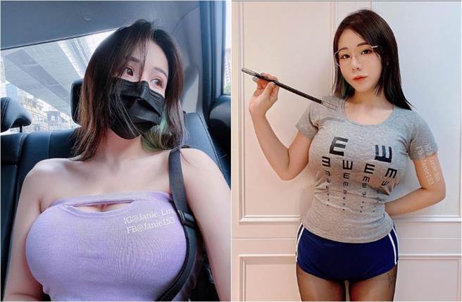 插画家「泥泥学姐」拥有F罩杯火辣身材，平时经常在社群露身材。(取材自泥泥学姐IG)