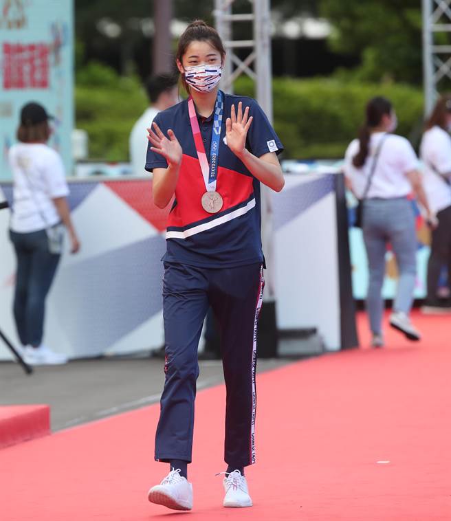 东奥跆拳铜牌选手罗嘉翎。（郑任南摄）