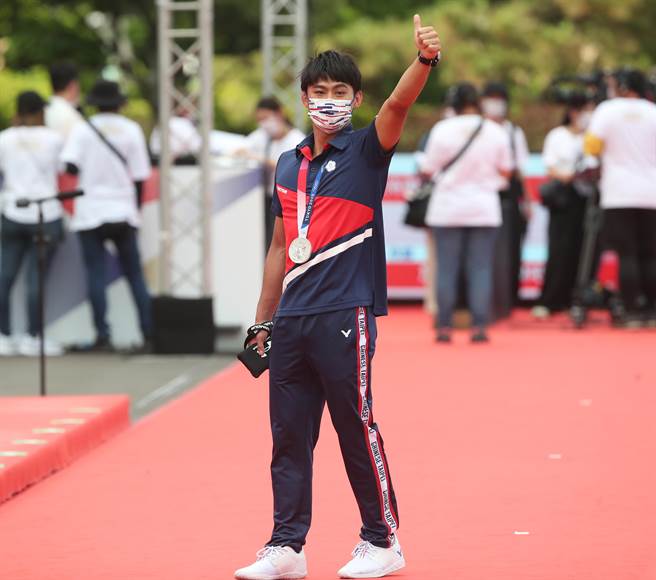 东奥柔道银牌选手杨勇纬。（郑任南摄）