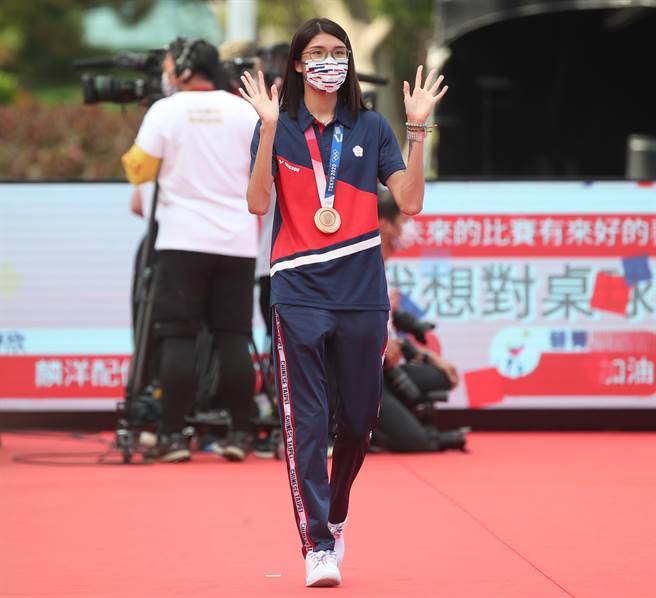 东奥拳击铜牌选手黄筱雯。（郑任南摄）