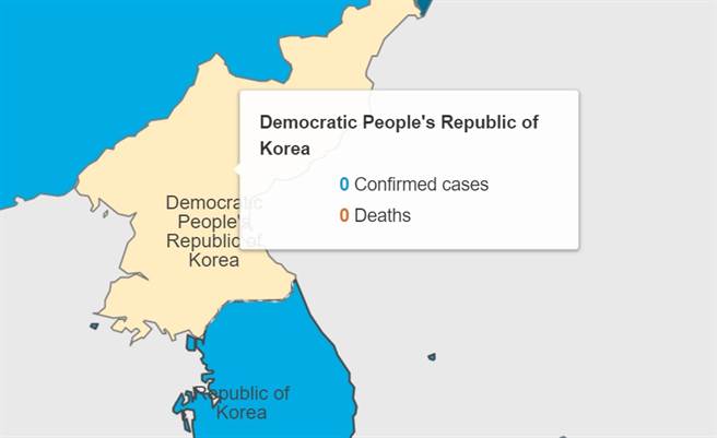 在WHO統計中，北韓仍無任何一例新冠肺炎確診病例。在全球確診數突破2億大關之下，北韓如何持續成為「淨土」？ (摘自WHO)