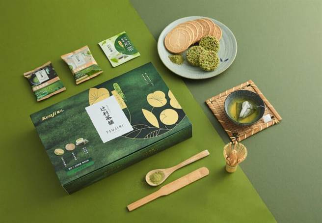 健司Ｘ辻利聯名商品成為伴手禮熱門品牌，預購價450元。（健司提供）