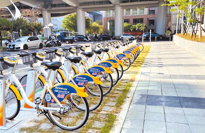 台中市已完成建置698站YouBike2.0，并完成YouBike2.0与iBike1.0的共站升级作业。（陈世宗摄）