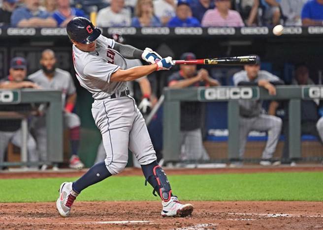 印地安人队台湾好手张育成。（路透）