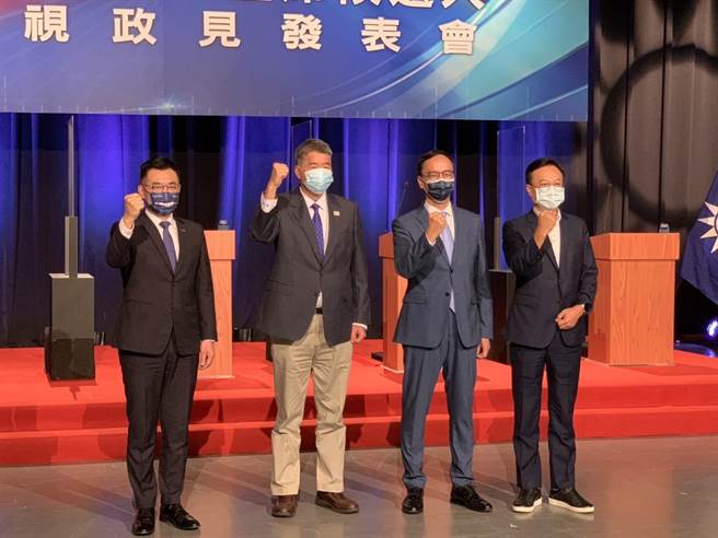 国民党主席选举电视辩论会。（民眾提供）