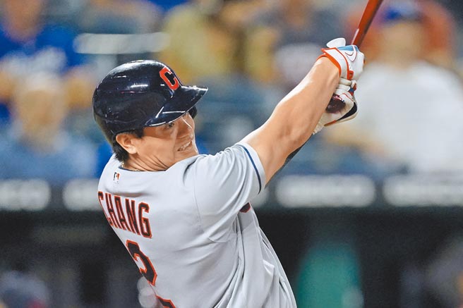 台湾好手张育成昨役敲出2支安打。（美联社）