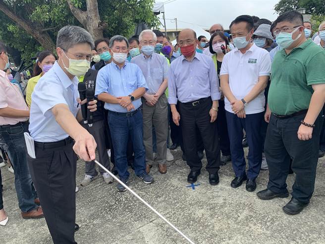 行政院长苏贞昌今5日上午到嘉义县，宣布嘉义科学园区落脚台糖太保农场。（吕妍庭摄）