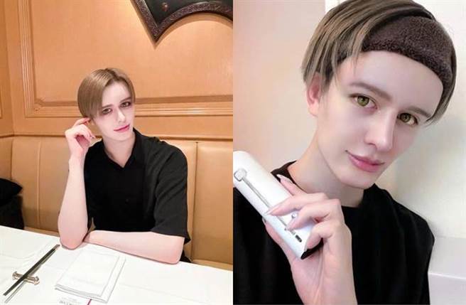 空姐真面目竟是星二代Matt。(图／翻摄自Matt的IG)