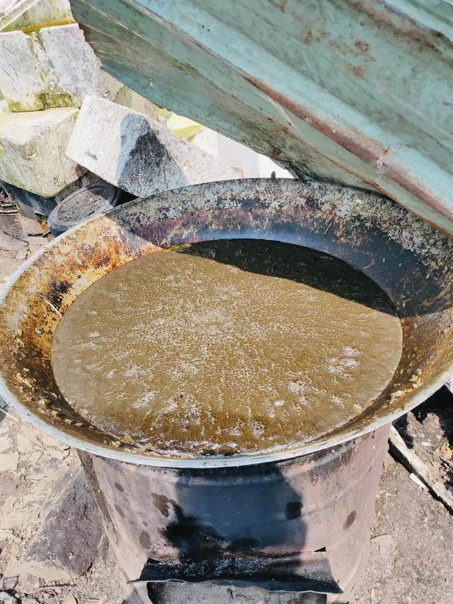 有养猪户专门搜集鱼内臟、鱼肉等煮成鱼露喂猪。（嘉义县家畜疾病防治所提供∕吕妍庭嘉义传真）