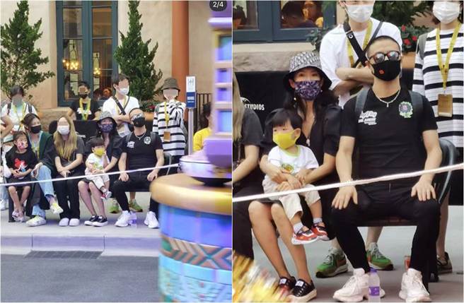 章子怡、汪峰现身北京环球影城。（图／取材自新浪娱乐）