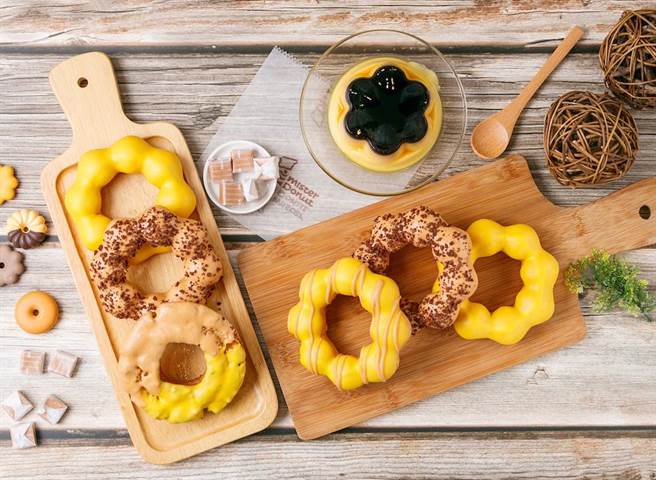 牛奶糖布丁口味甜甜圈，復刻大家的童年回忆。（Mister Donut提供）