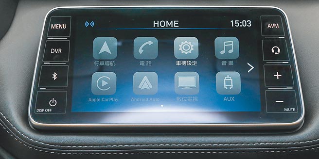 8吋智慧影音多媒體系統X-Media III。（裕隆日產提供）