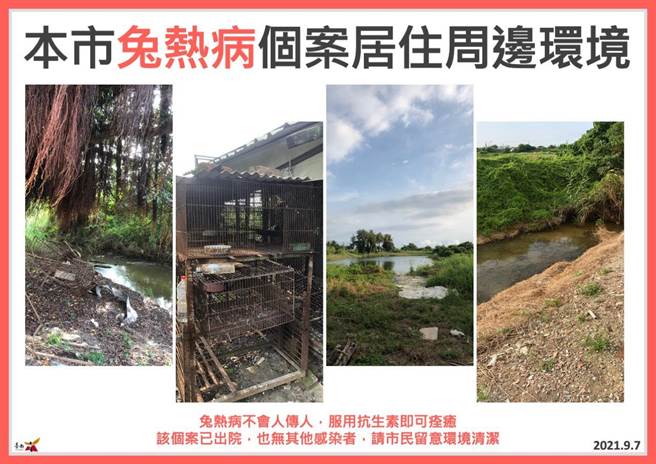 首例本土兔热病个案是一名住在台南市南区的60多岁男子。(台南市卫生局提供／曹婷婷台南传真)