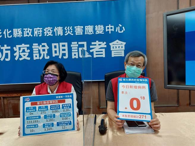 彰化縣長王惠美(左)表示，一直到中秋連假前，彰化縣禁止非同住家人烤肉活動。（謝瓊雲攝）