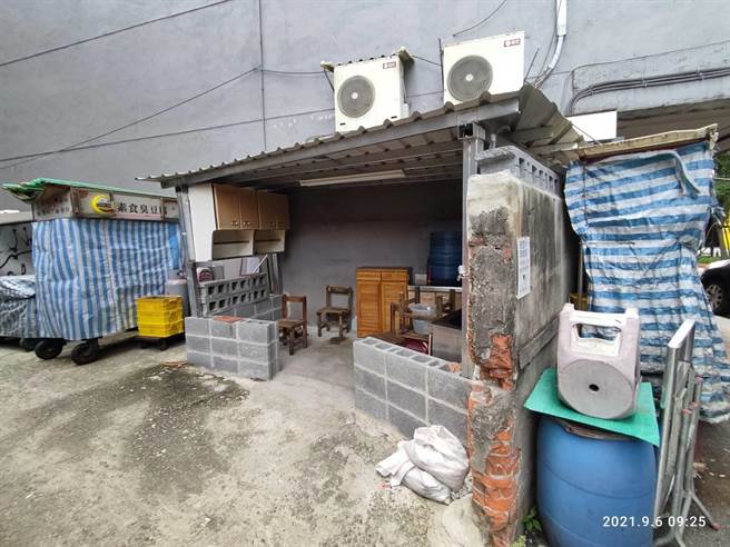 北市大同區延平北路三段一處違建作營業性廚房使用一案，遭里長控市長室介入，建管處予以駁斥。（北市建管處提供／張穎齊台北傳真）