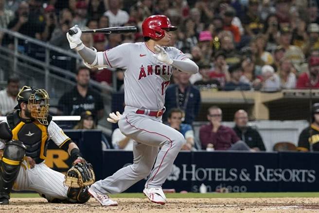 大谷今天以替补之姿上场(美联社)