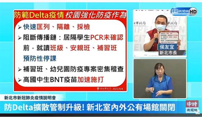 新北对抗Delta校园强化防疫