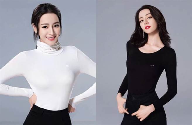 迪丽热巴身材曲线毕露，(图／翻摄自微博)