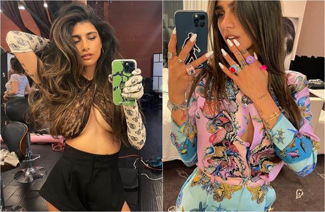 已引退的前女优米娅卡莉法，其作品曾拿下全球最高点阅率，被封为「首席情色女王」。(取材自miakhalifa IG)