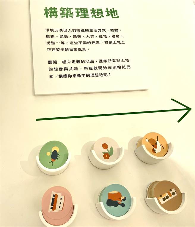 《聯聚城市稻田--人禾好時》規畫展區，隨著時節的變化，帶大家進入水稻的生長進程。（盧金足攝）