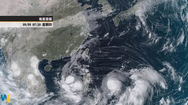 璨樹來勢洶洶，全台警戒。（翻攝彭啟明臉書）