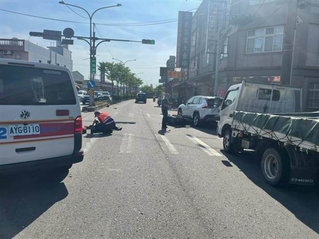 桃园市八德区和强路与和平路411巷口发生车祸，双方驾驶人酒测值为零。（桃园市八德警分局提供／陈梦茹桃园传真）