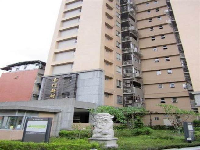坐落于新北市中和区兴南路1段的金门新村外观。（县府提供）