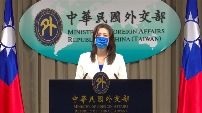 外交部發言人歐江安。（取自外交部直播）