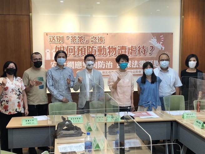 茶茶猫遭虐待  绿委：动保法是微罪行政团队要深思。陈亭妃办公室提供