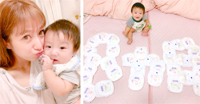 辻希美在老四出生八个月时发奇想「排尿布」庆祝。（图：取自辻希美官方部落格「のんピース」Powered by Ameba）