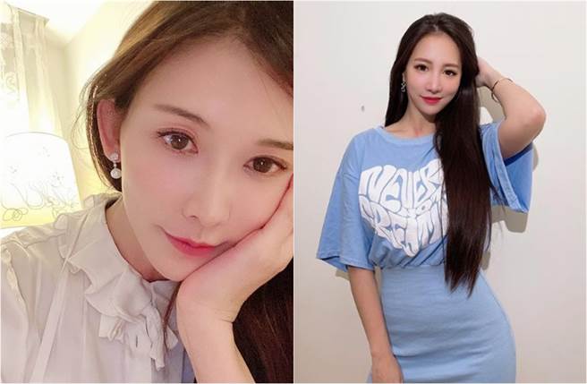 林采缇(右)儿子夏天指着林志玲的照片喊「妈咪」。(取材自林志玲IG、林采缇IG)